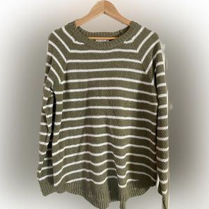 Pink Clover Striped Sweater